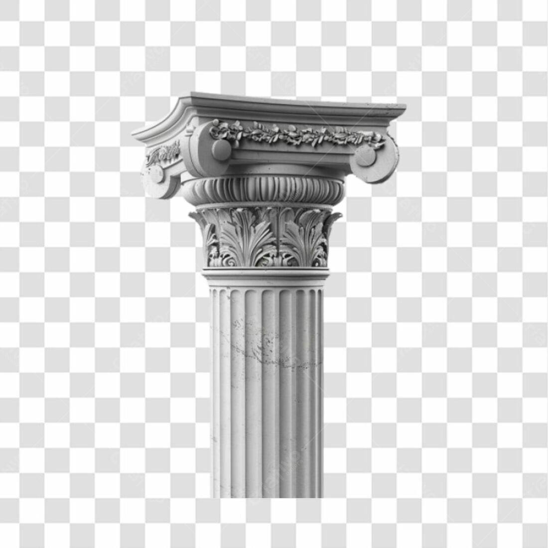 Coluna Romana PNG com fundo transparente