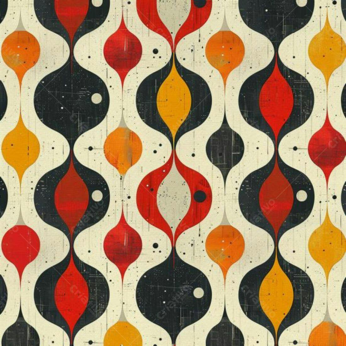 Textura Abstrata Retro para Papel de Parede