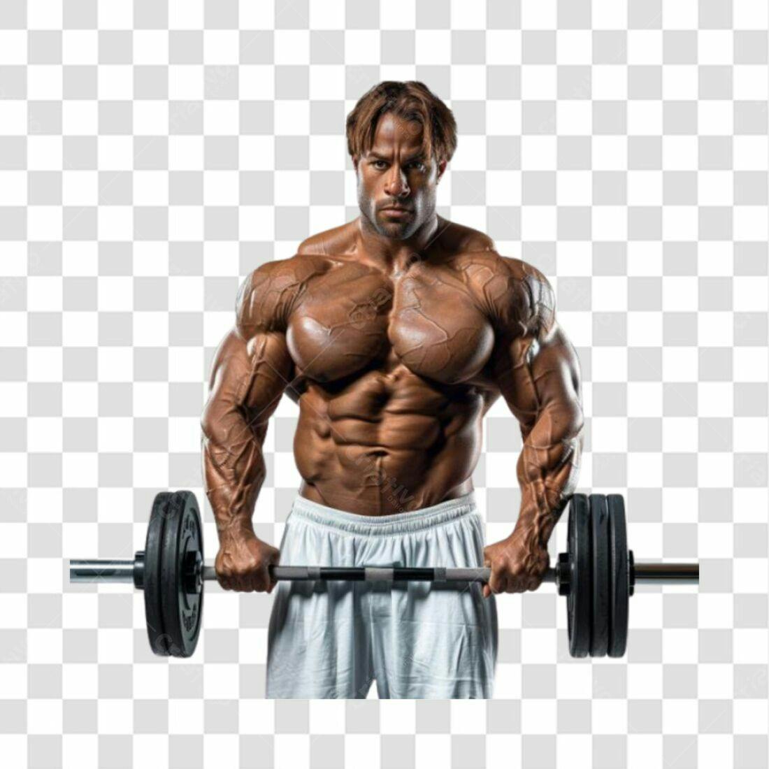 Icone Fitness Bodybuilder PNG com fundo transparente
