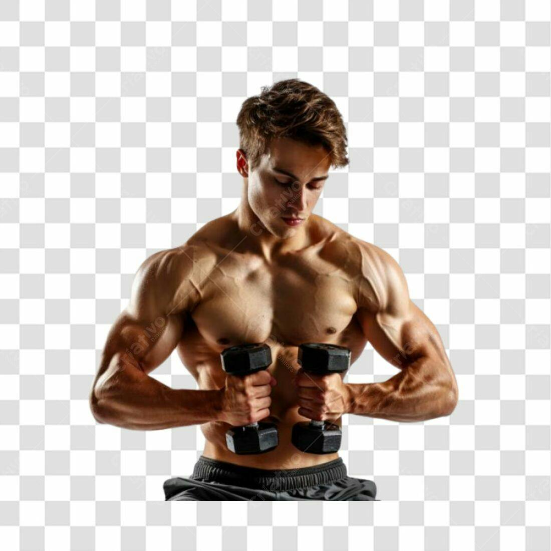Icone Fitness Musculação PNG com fundo transparente
