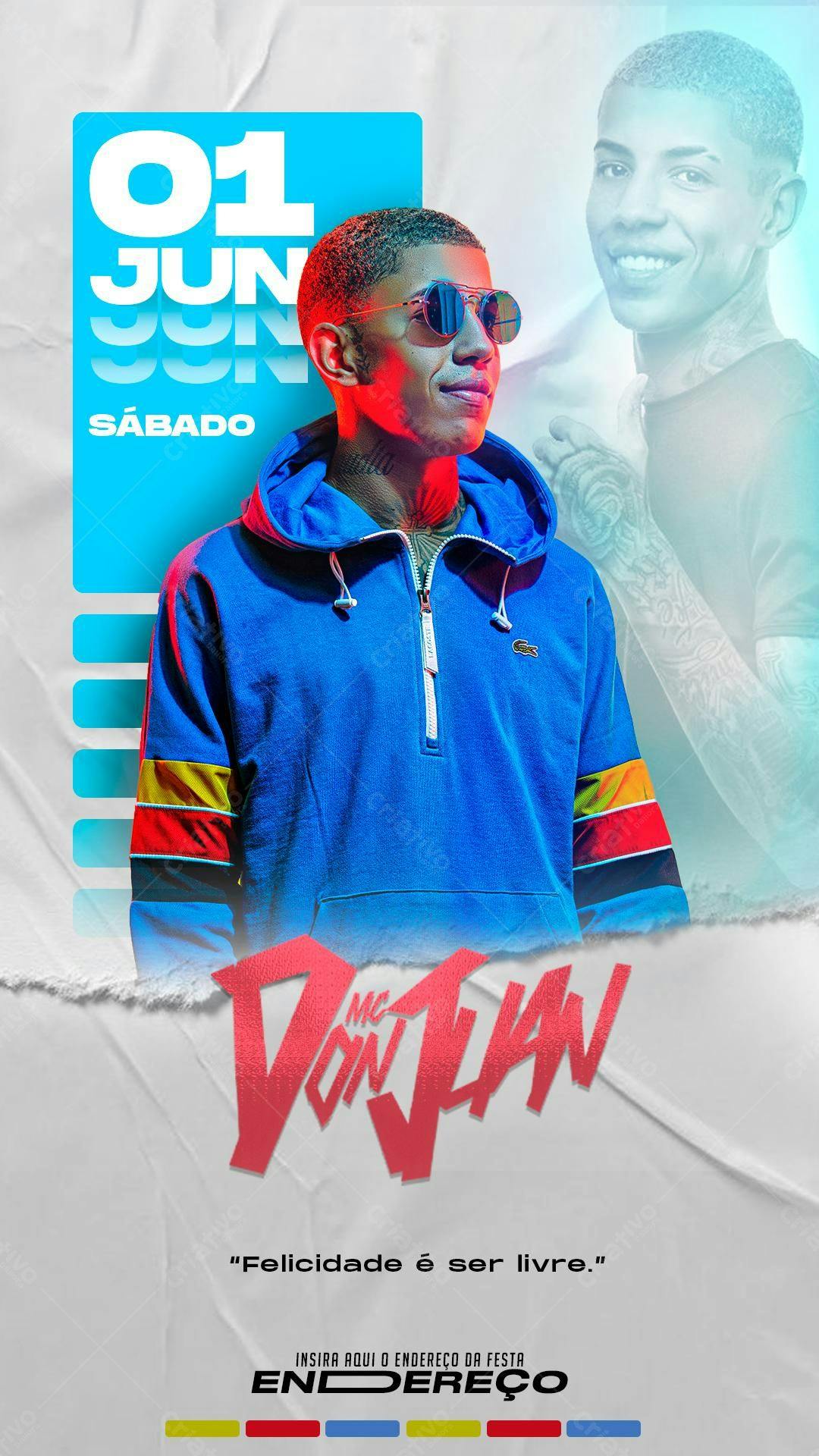 Flyer para Show MC Von Klan PSD Editável