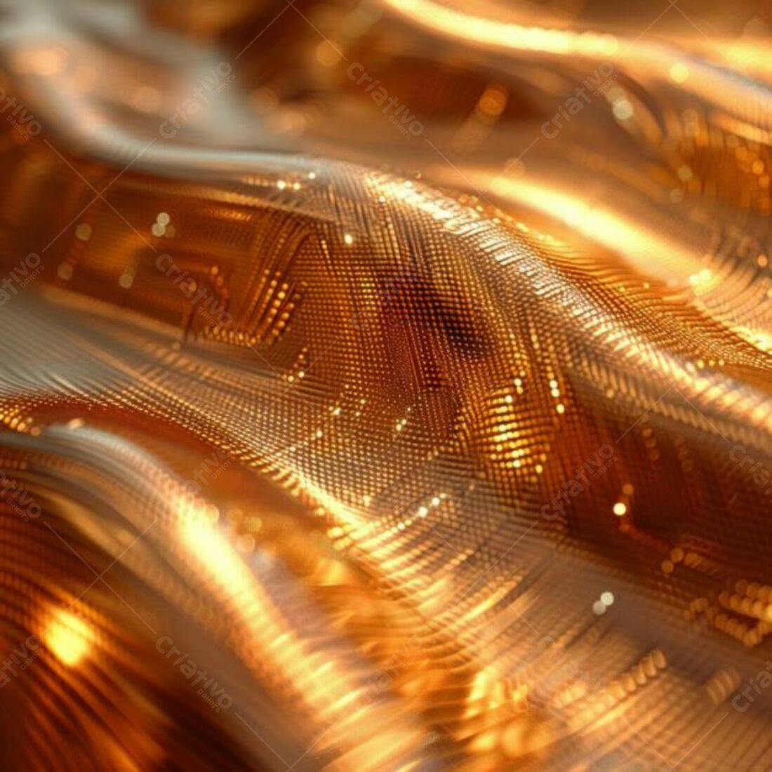 Textura Metal Dourada Brilhante para Fundo