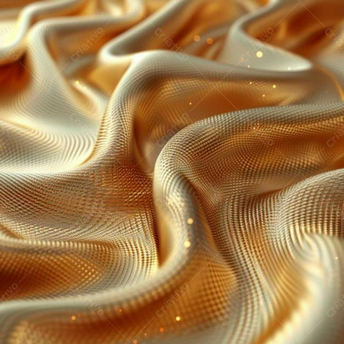 Textura Tecido Dourado para Fundo