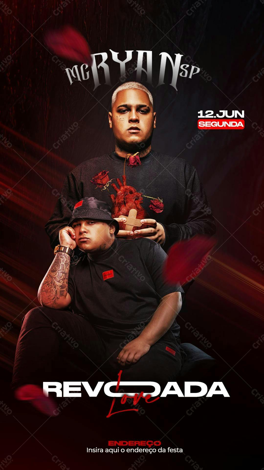 Flyer para Show MC Ryan SP PSD Editável