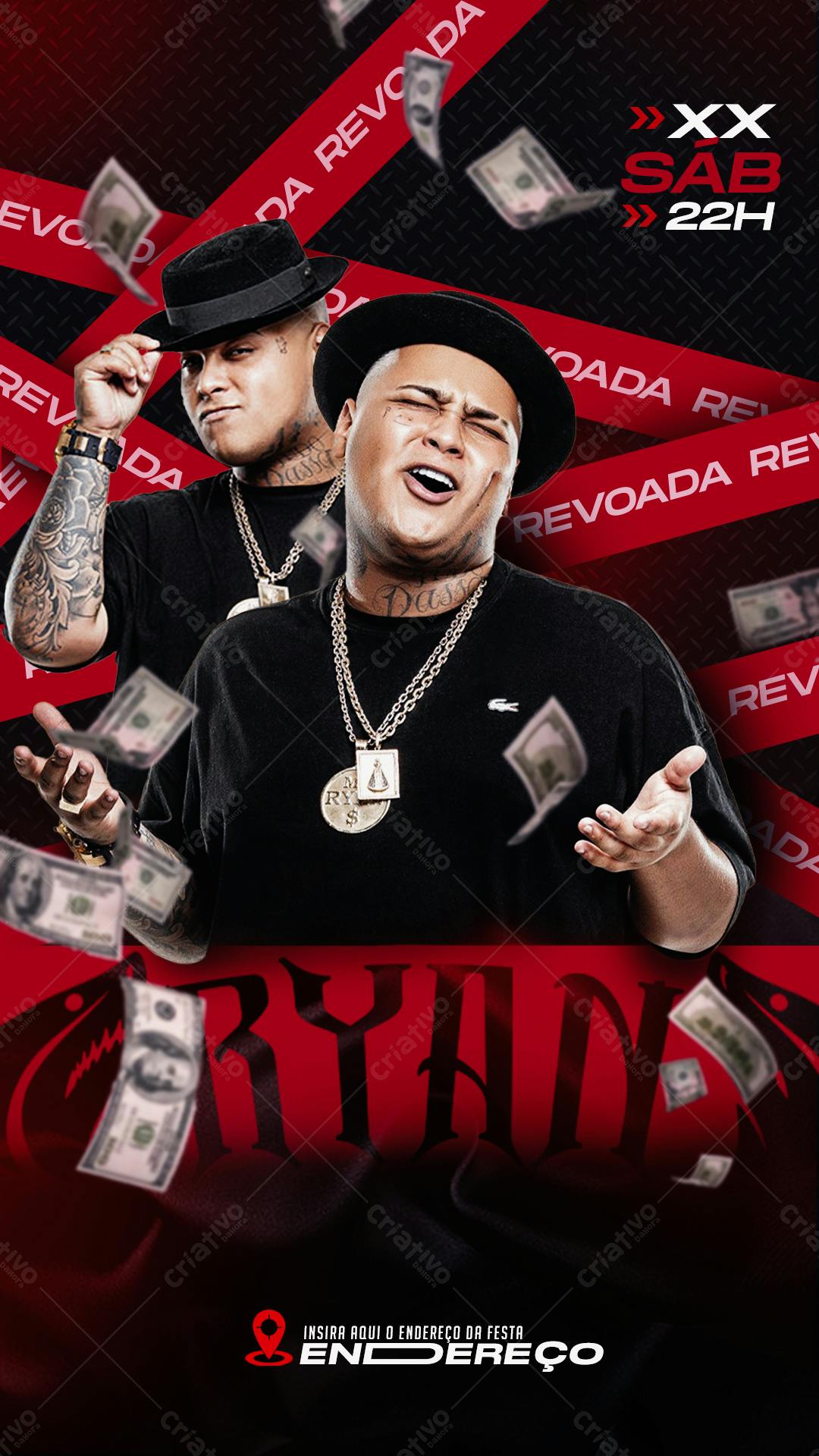 Flyer para Festa de Música com Ryad PSD Editável