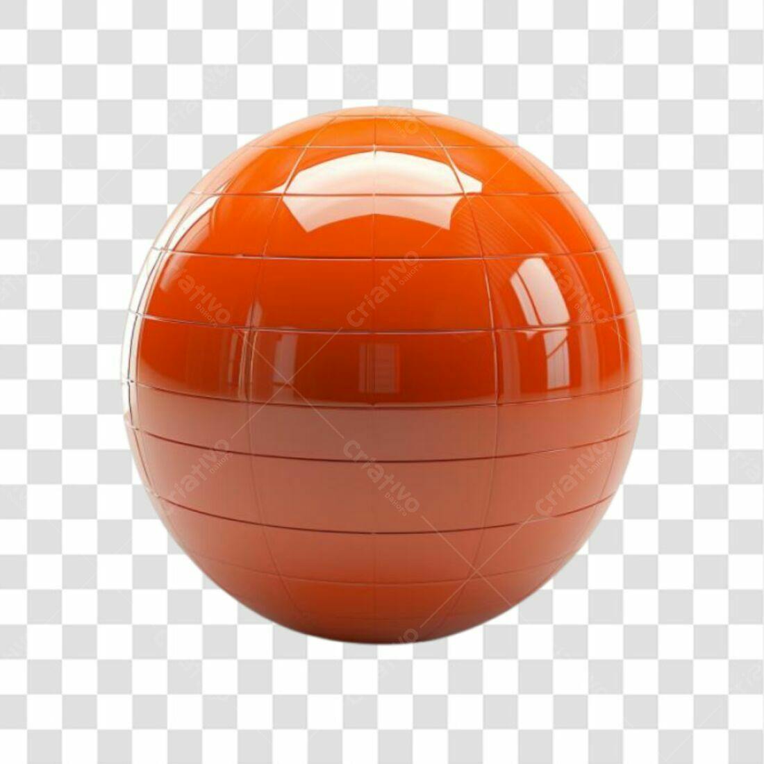 Icone Esfera Laranja PNG com fundo transparente