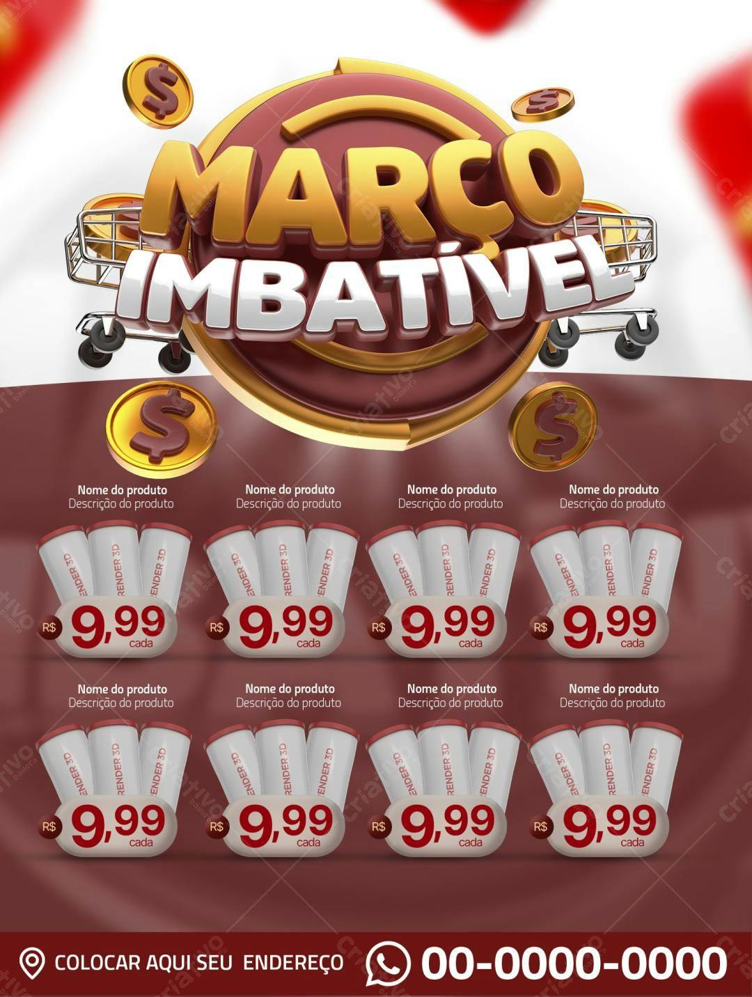 Flyer para Promoção Imbatível PSD Editável
