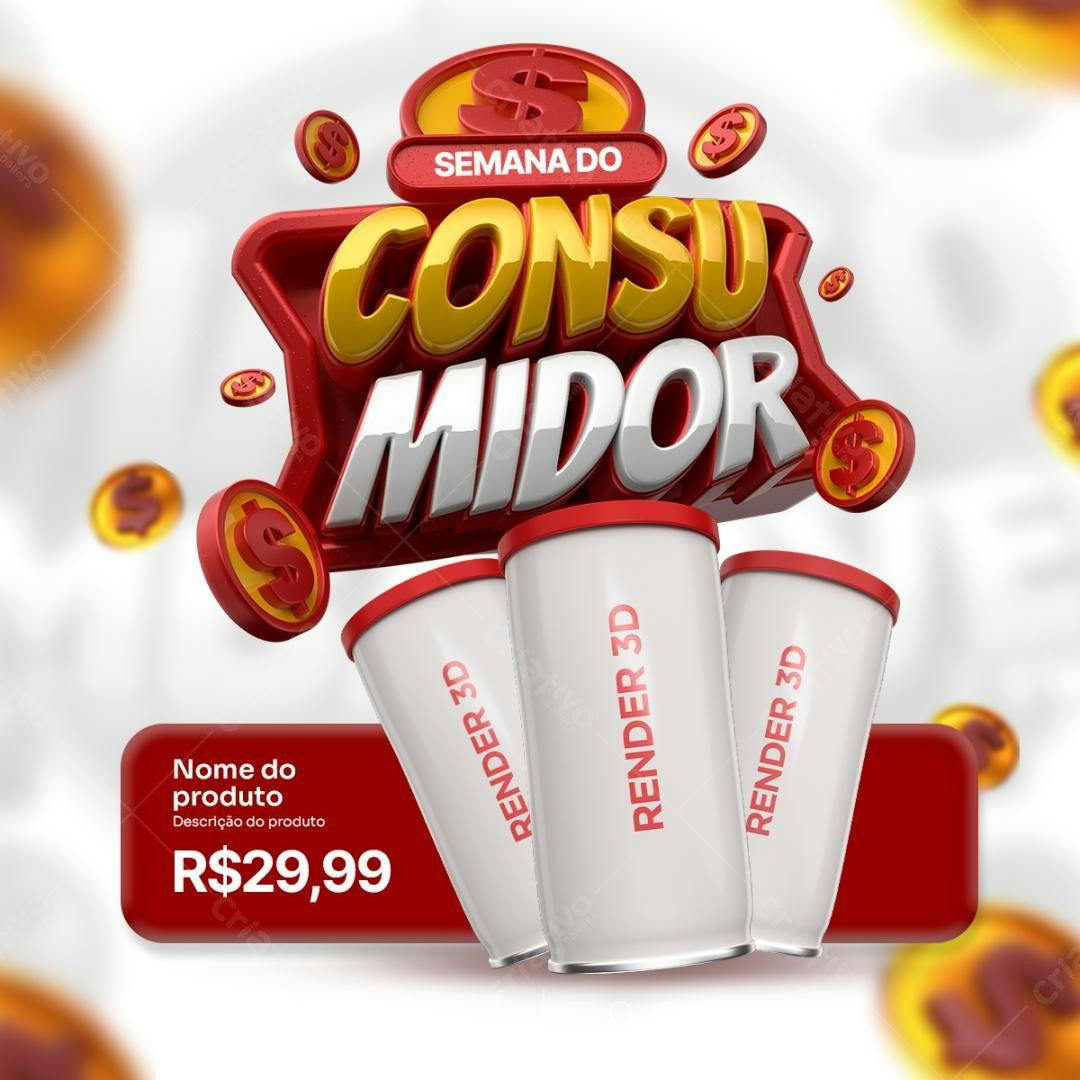 Banner Semana do Consumidor PSD Editável