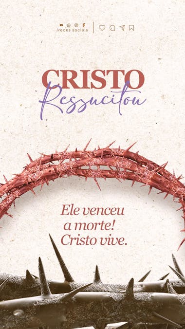 Social media cristo ressucitou stores