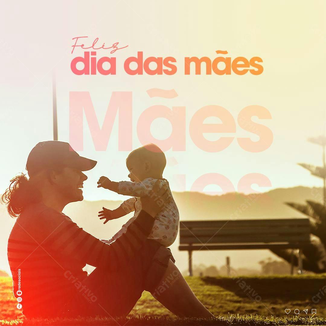Post para o Dia das Mães PSD Editável