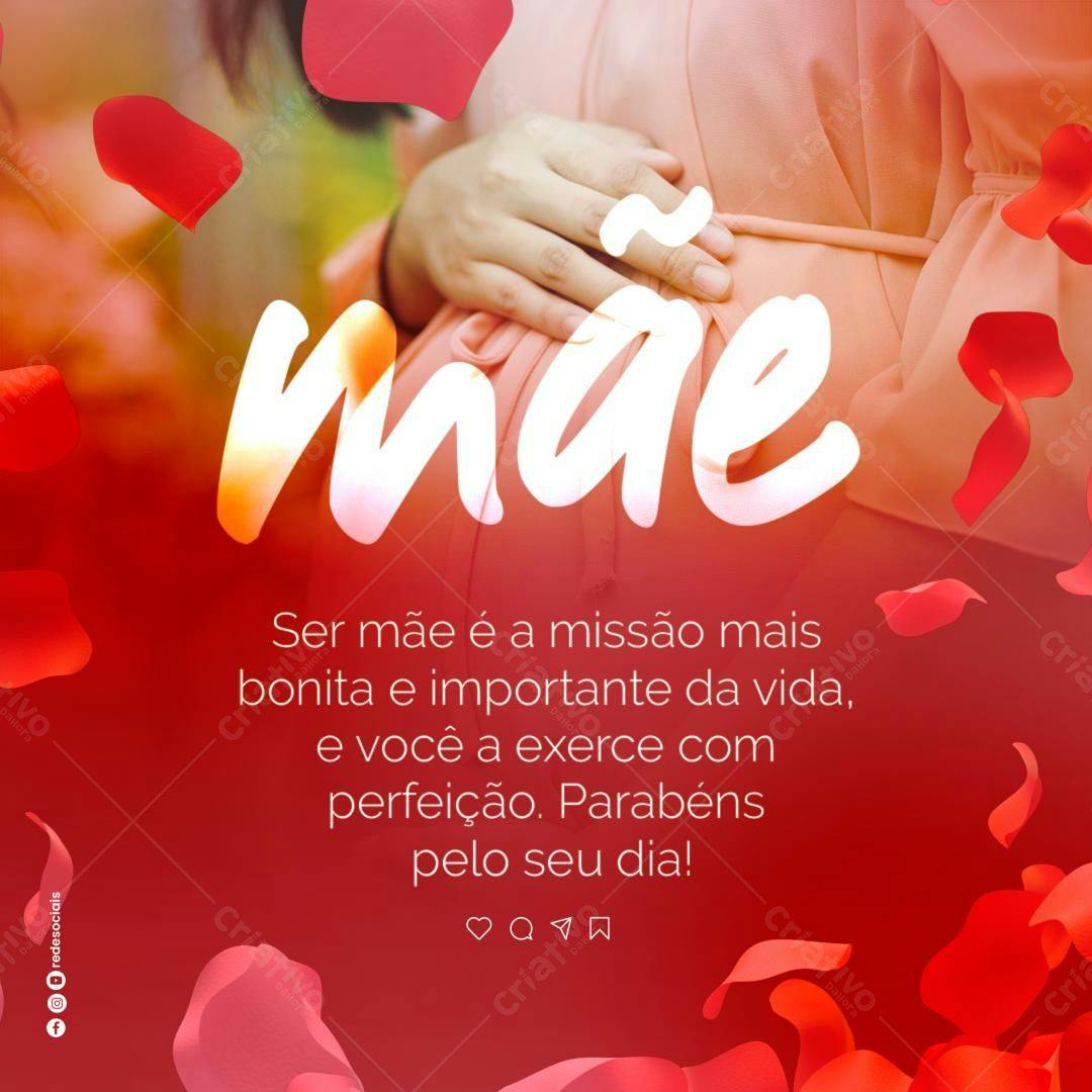 Postagem Dia das Mães PSD Editável