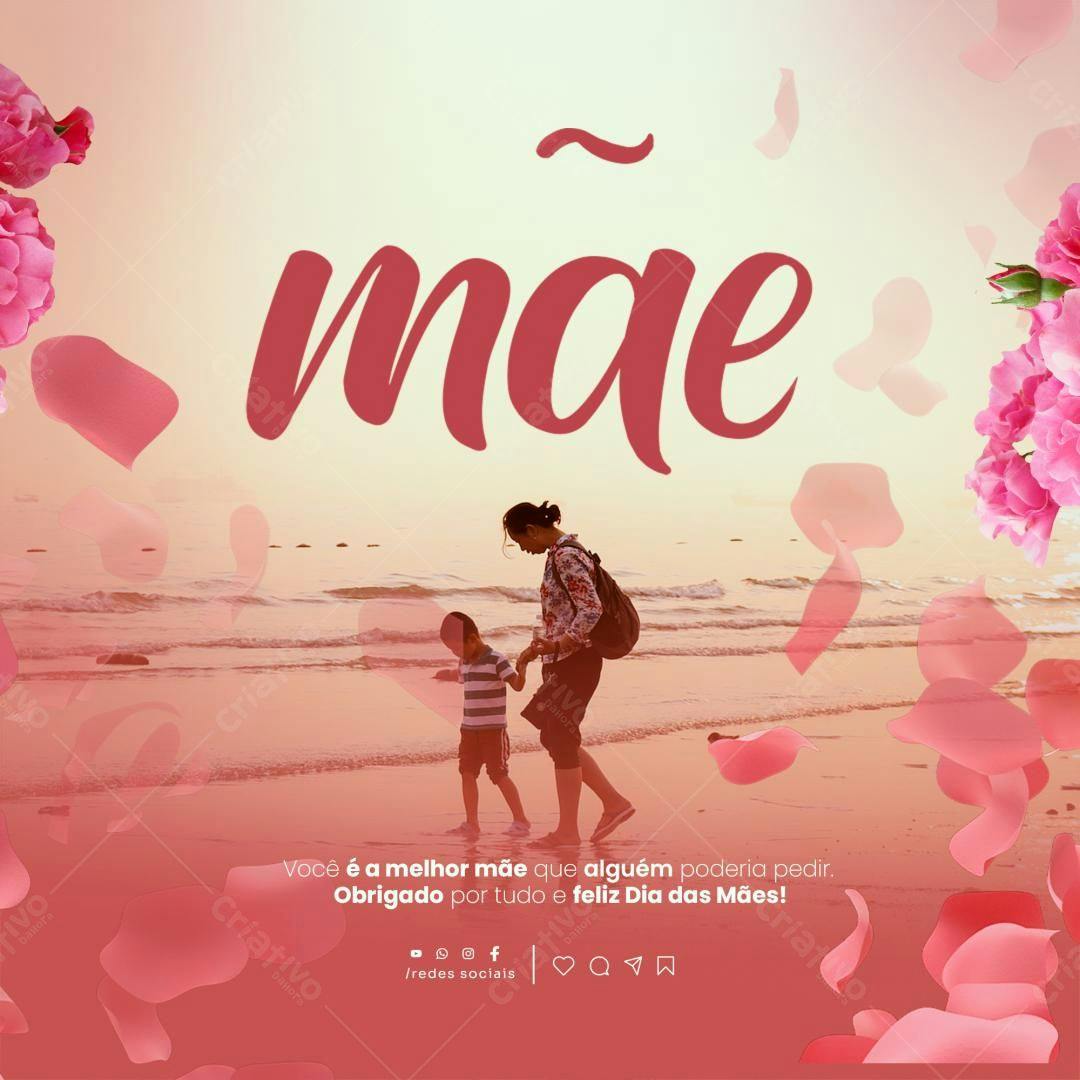 Post para o Dia das Mães PSD Editável