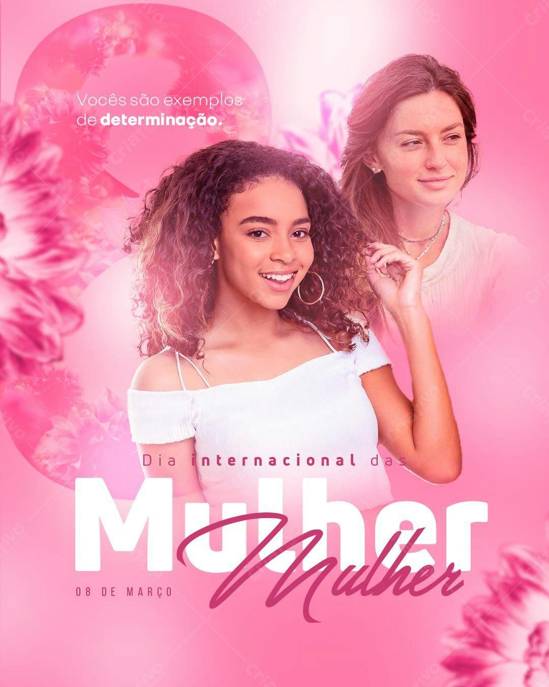 Flyer Dia Internacional da Mulher PSD Editável