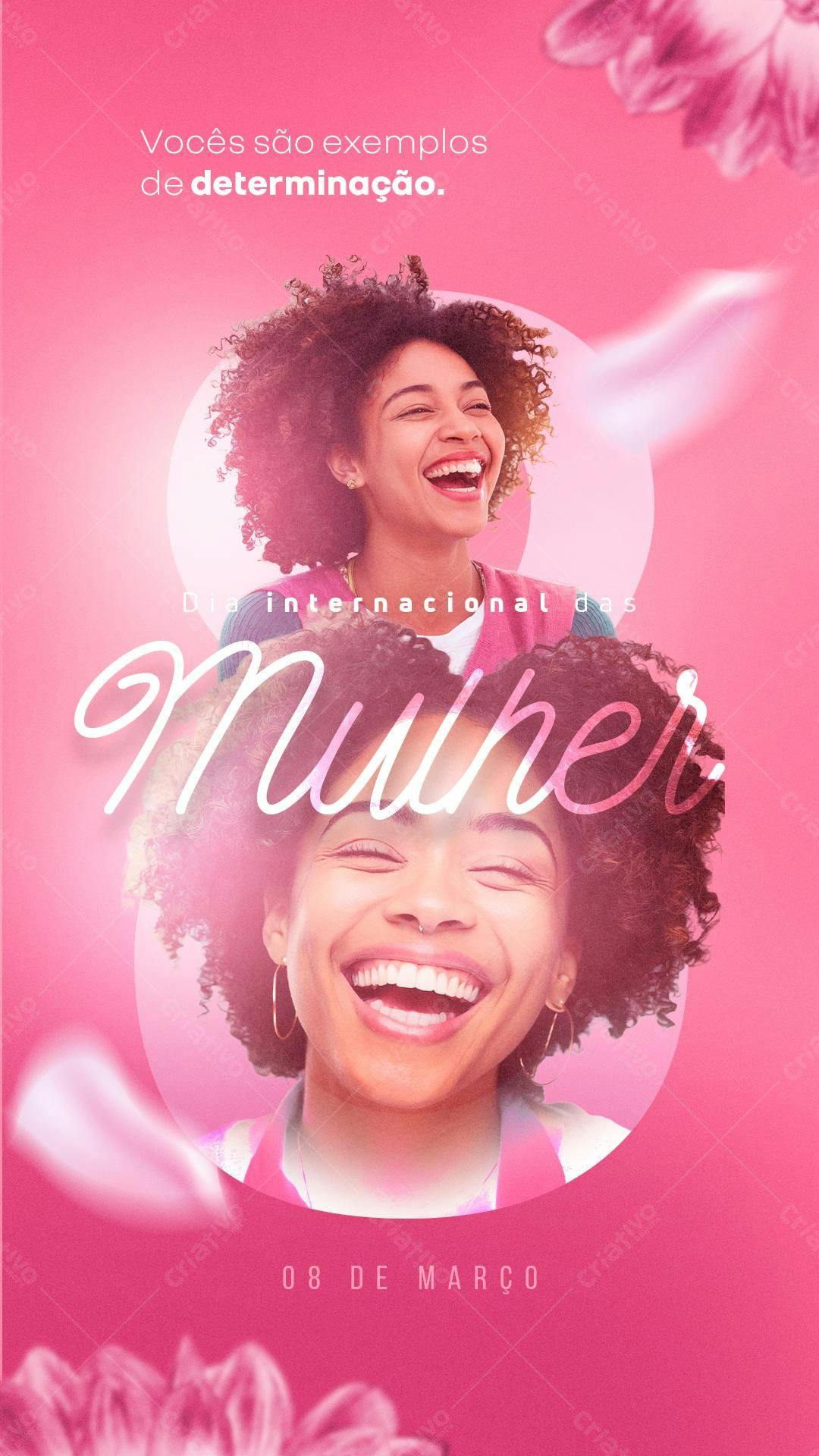 Flyer Dia Internacional da Mulher PSD Editável