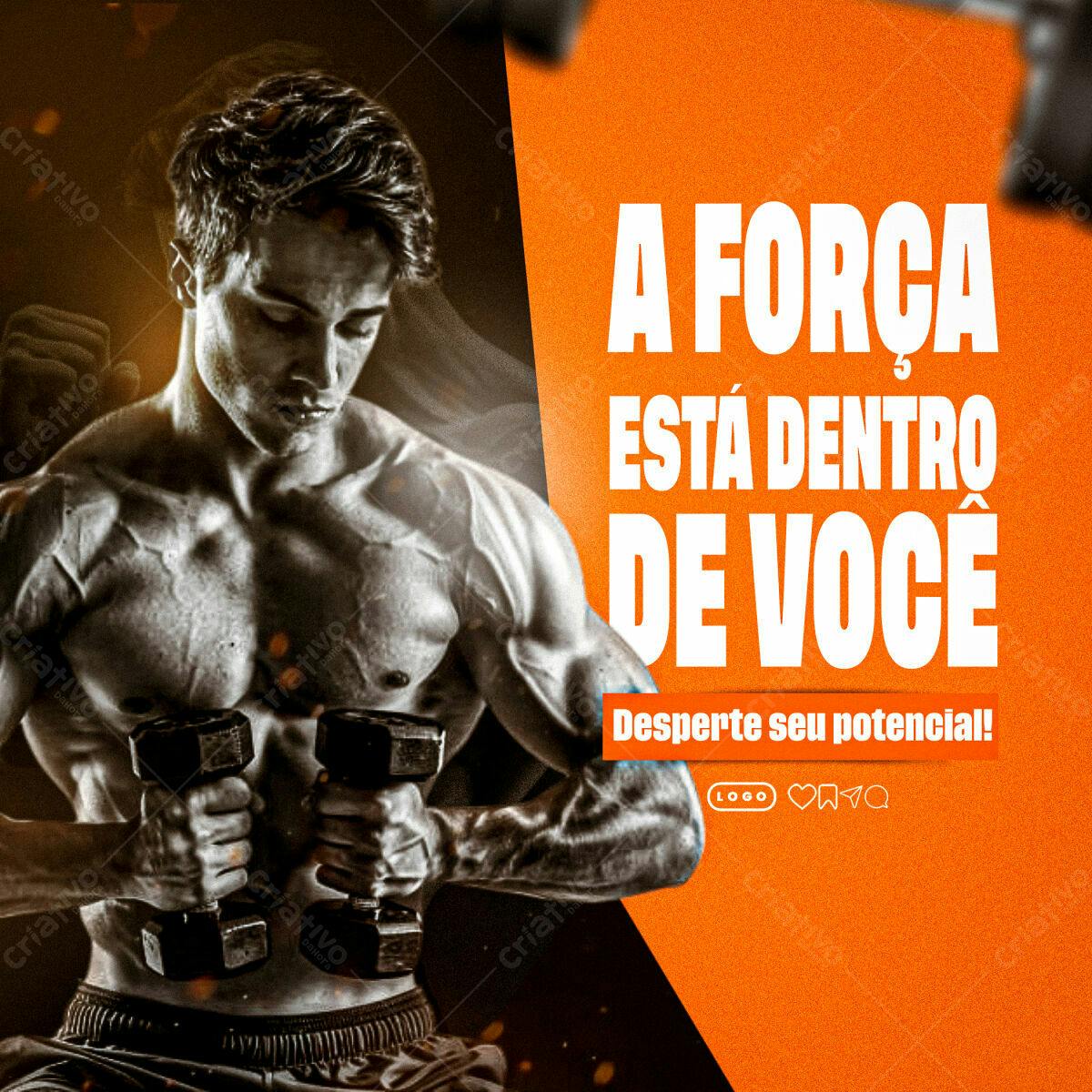 Post para Academia PSD Editável