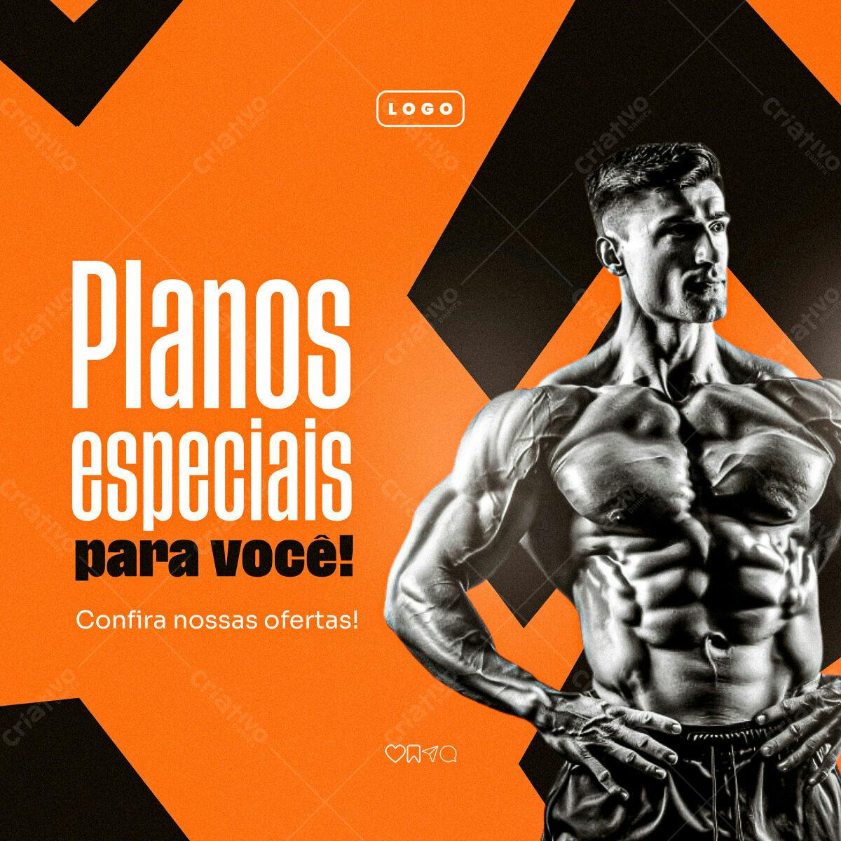 Flyer Academia Promoção PSD Editável