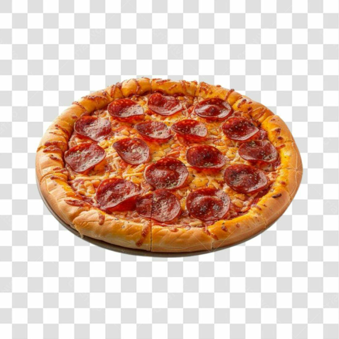 Imagem Pizza Pepperoni PNG com fundo transparente