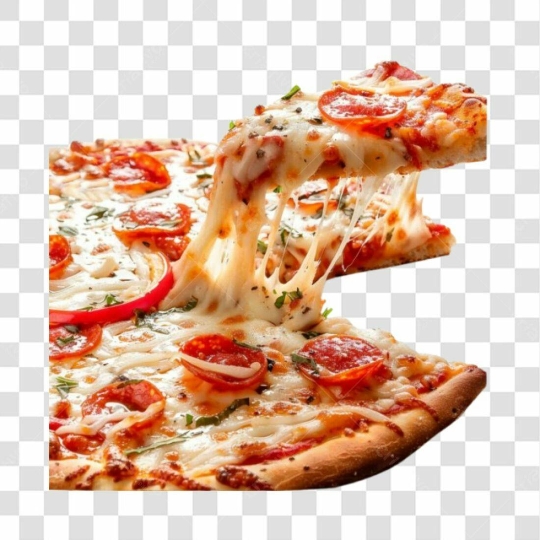 Imagem Pizza Pepperoni PNG com fundo transparente