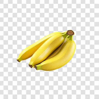 Imagem hortifrutti banana com fundo transparente