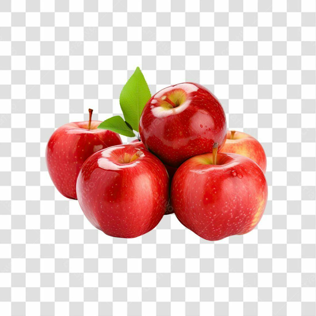 Icone Maçãs Vermelhas PNG com fundo transparente