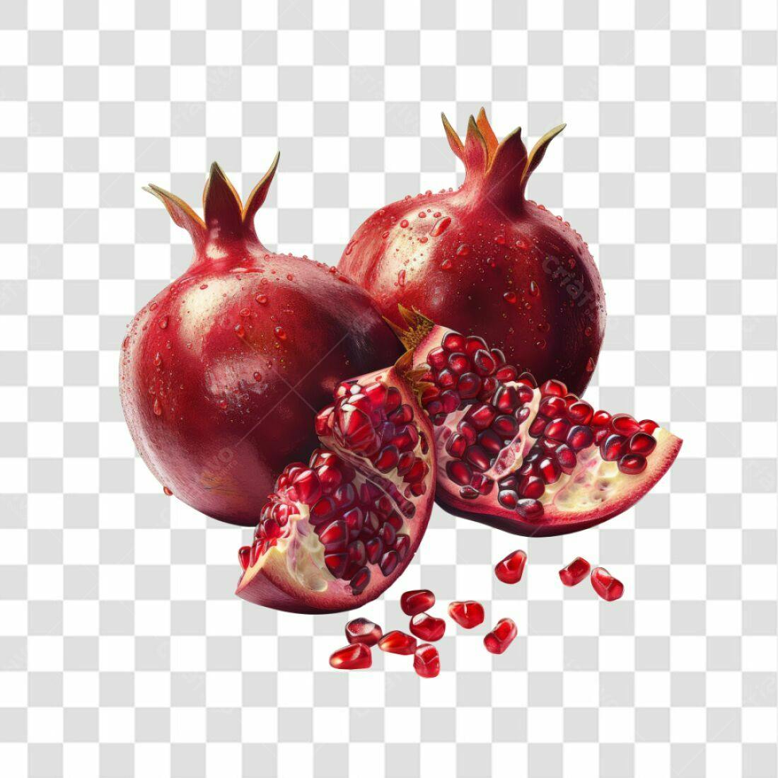 Icone Romã Vermelha PNG com fundo transparente