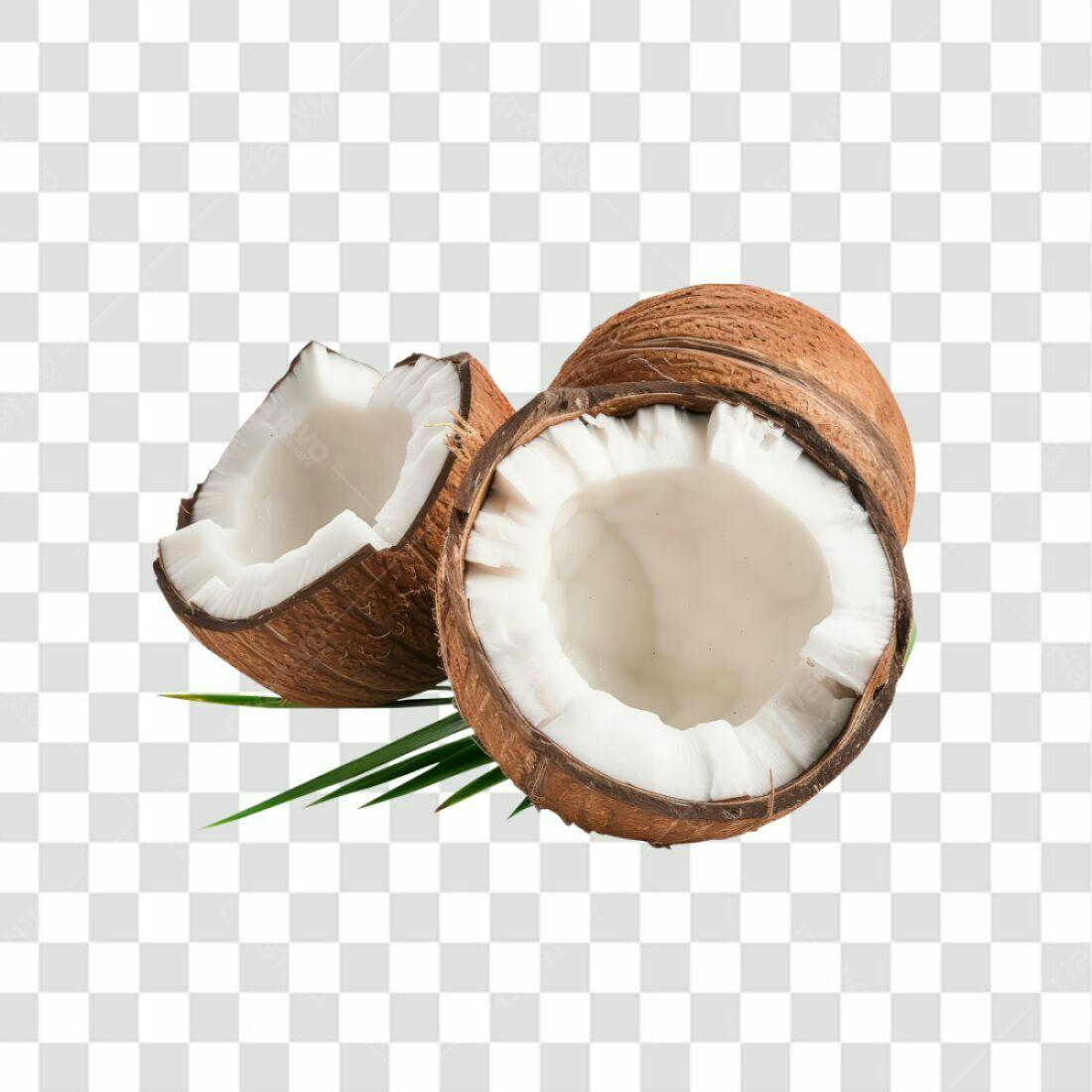 Icone Coco Tropical PNG com fundo transparente