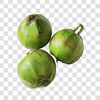 Imagem hortifrutti coco verde com fundo transparente