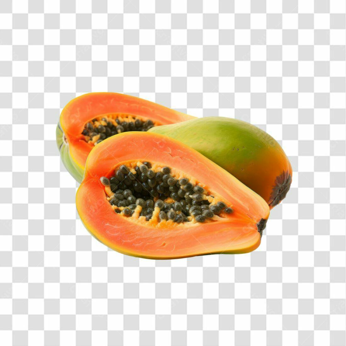 Icone de Papaia PNG com fundo transparente