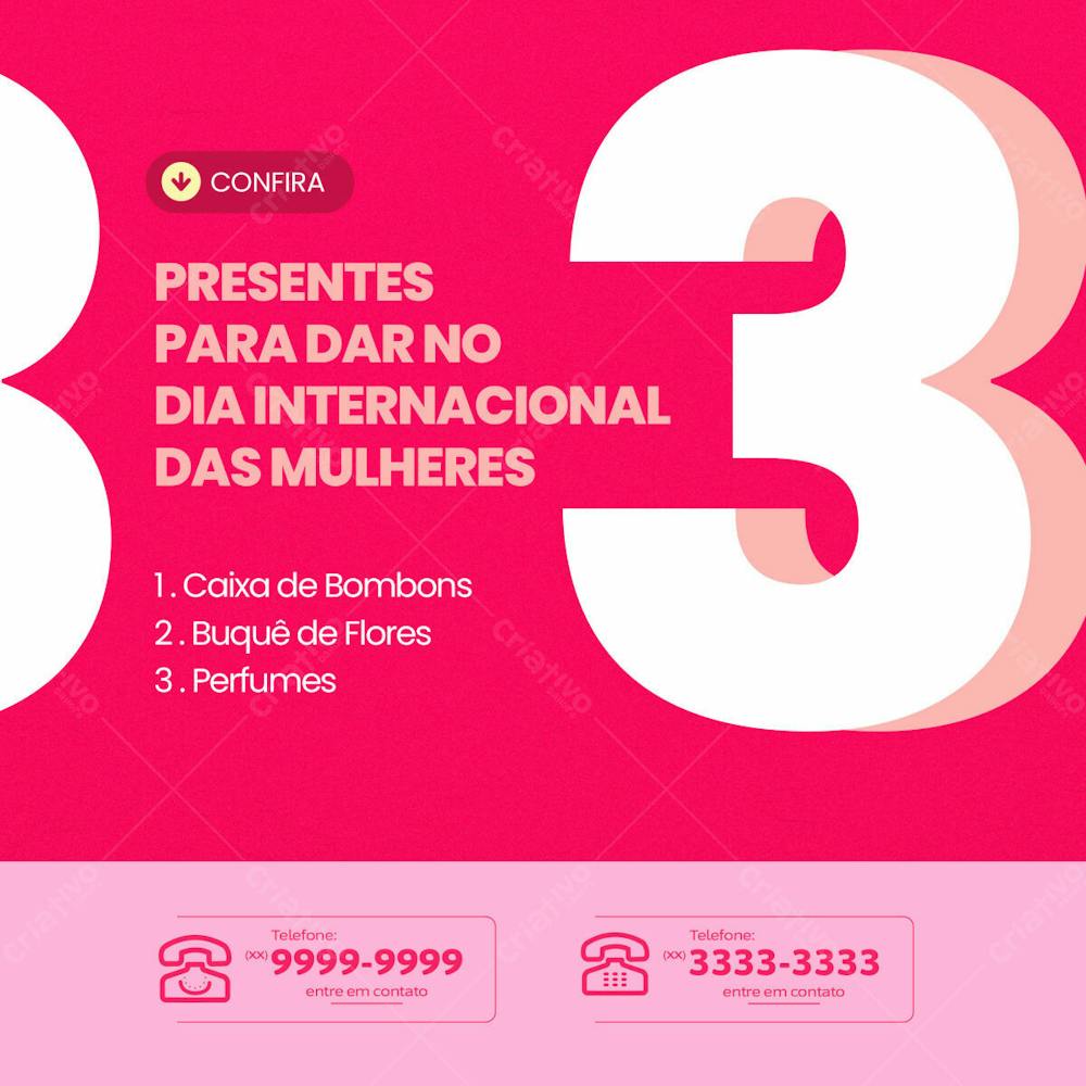 3 Presentes Para Dar No Dia Das Mulheres