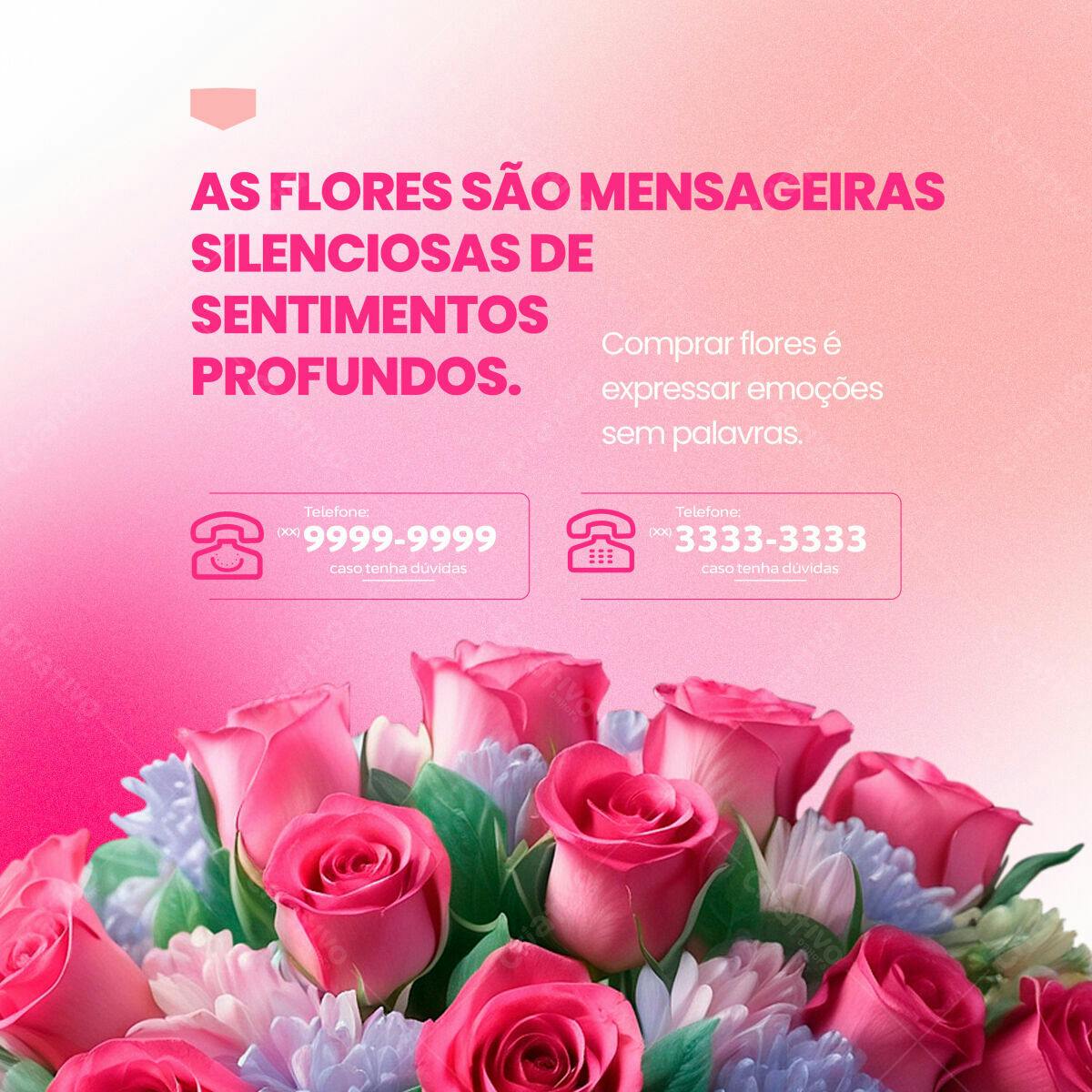 Flyer para Dia das Mães com Rosas PSD Editável
