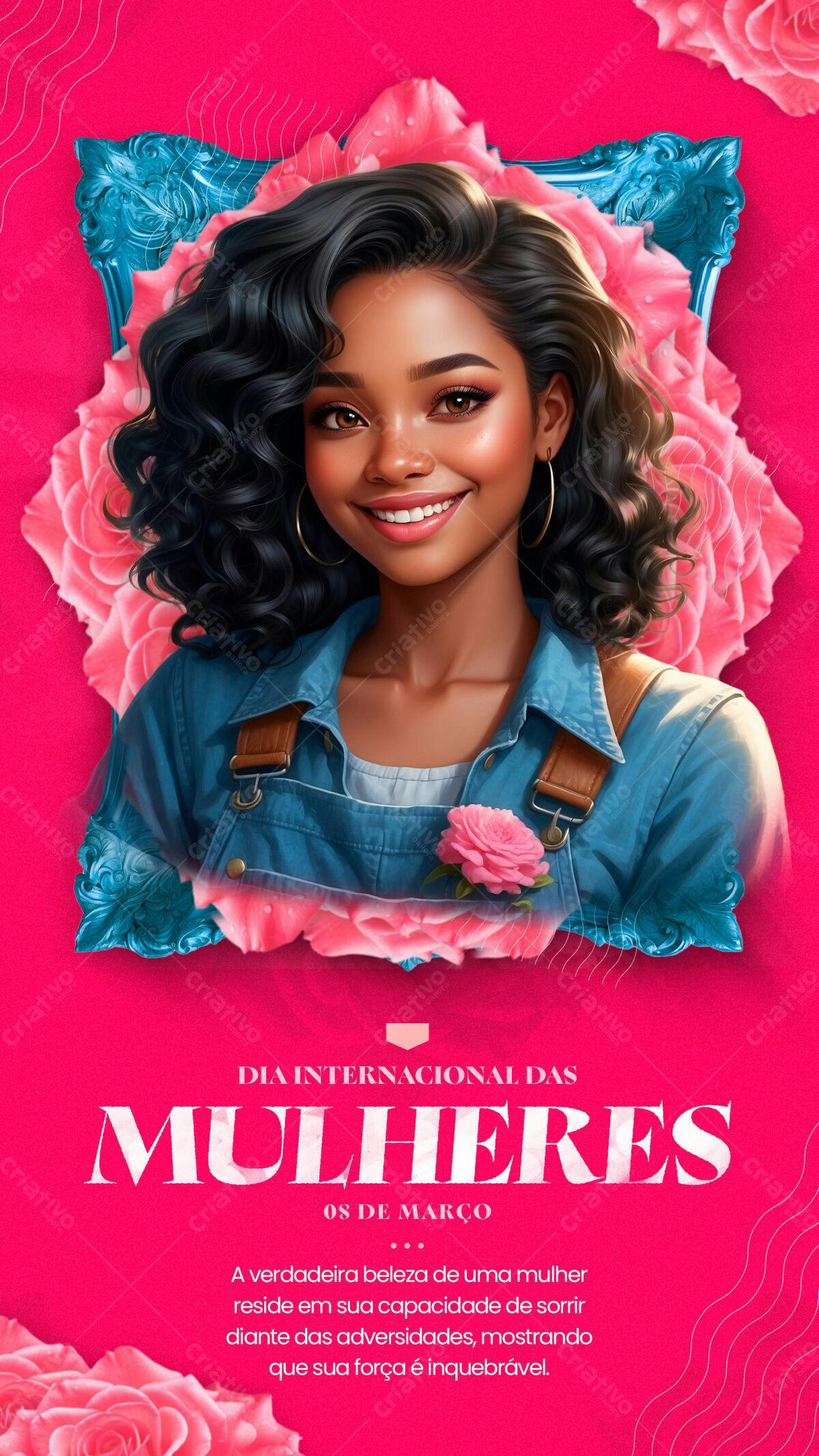 Flyer Dia Internacional da Mulher PSD Editável