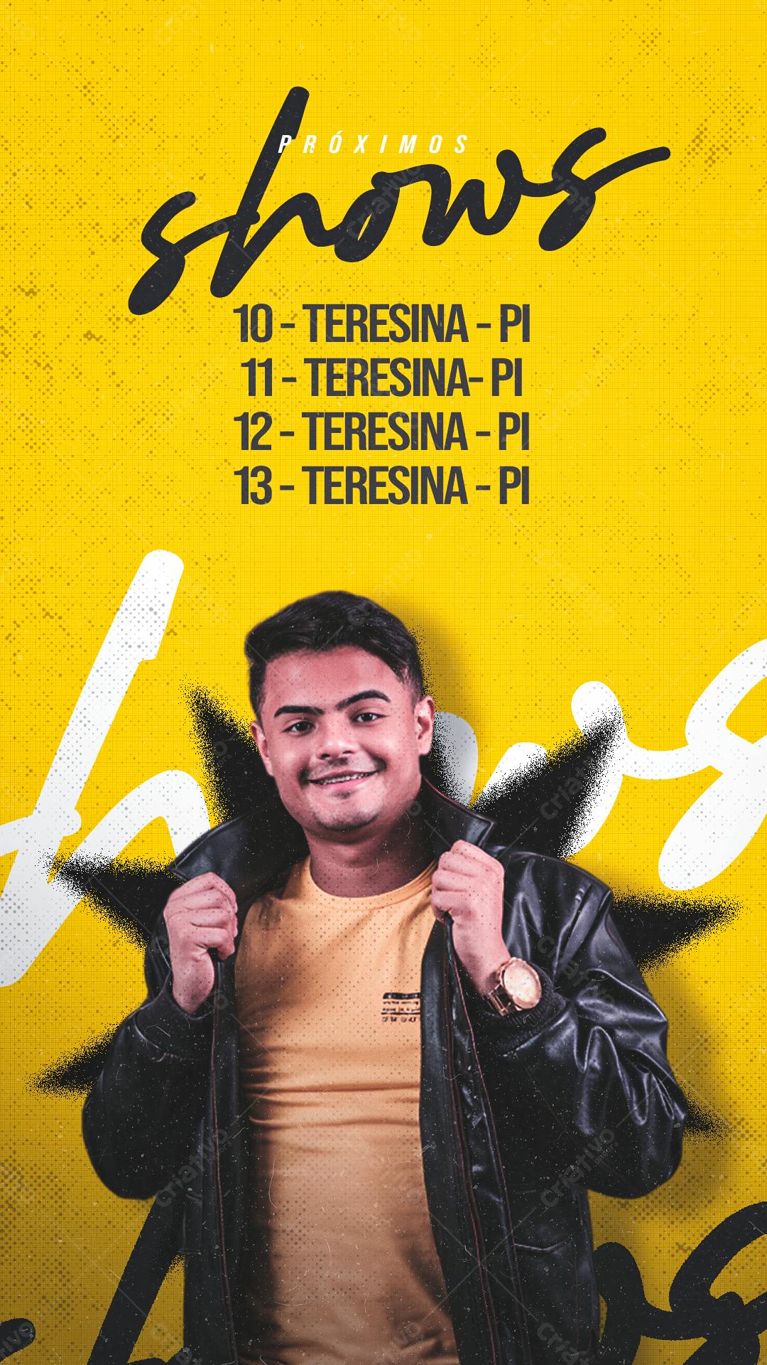 Flyer Shows Teresina PSD Editável