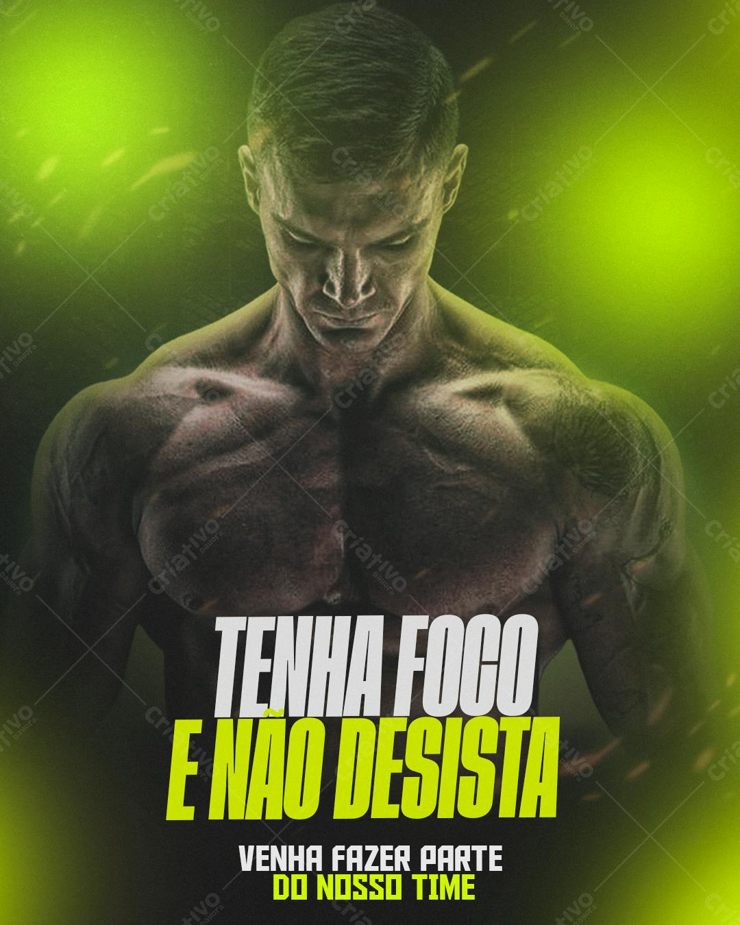 Flyer Motivacional Academia PSD Editável