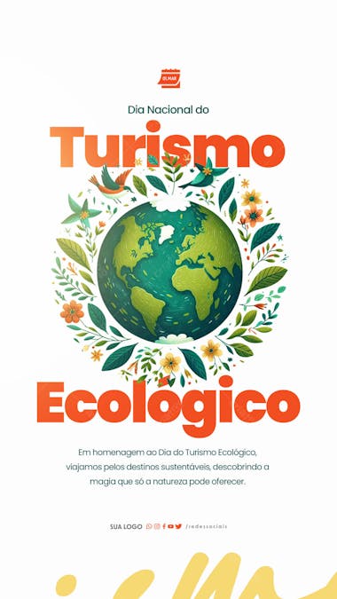 Story dia nacional do turismo ecológico descobrindo a magia da natureza