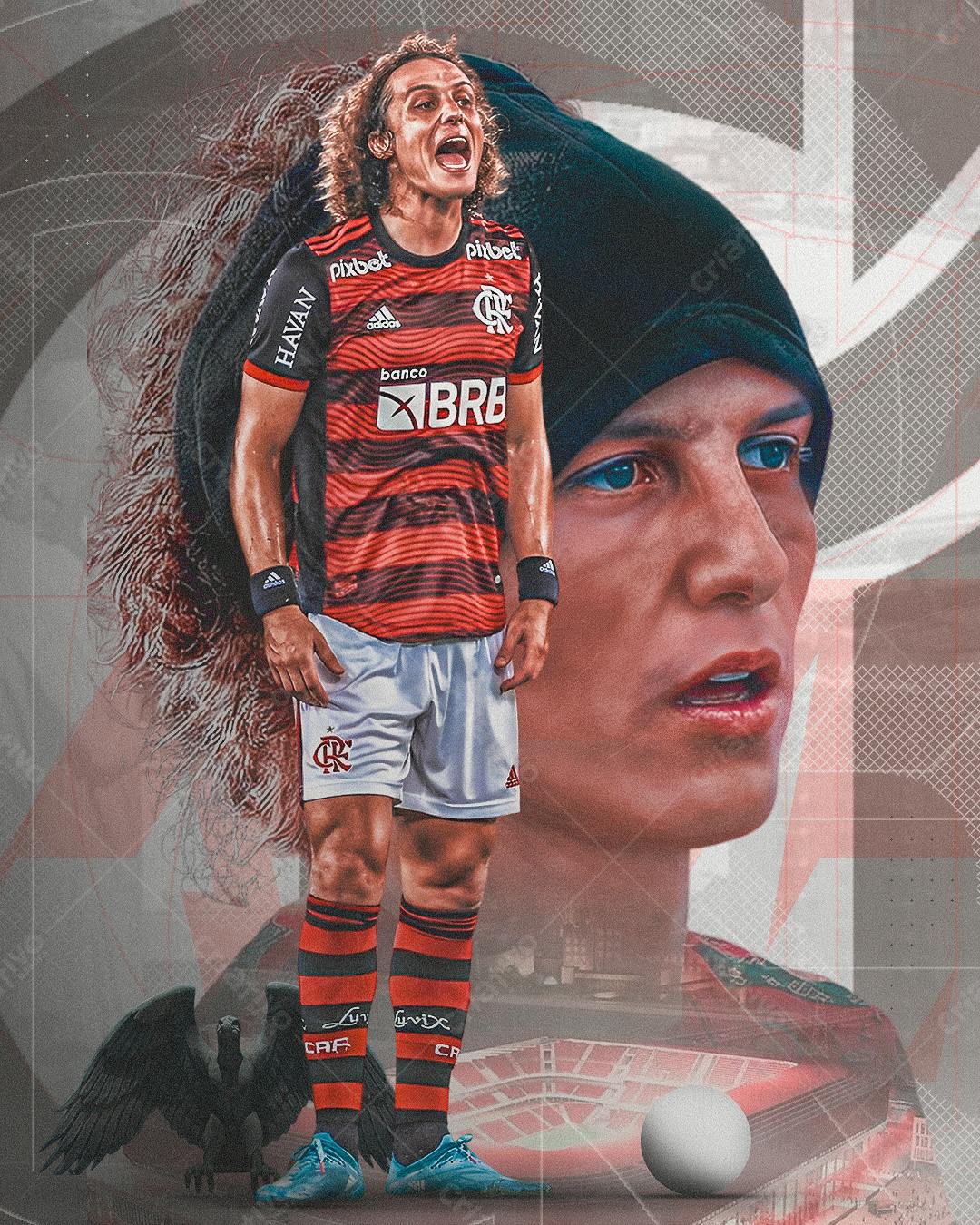 Arte Futebolística Flamengo PSD Editável