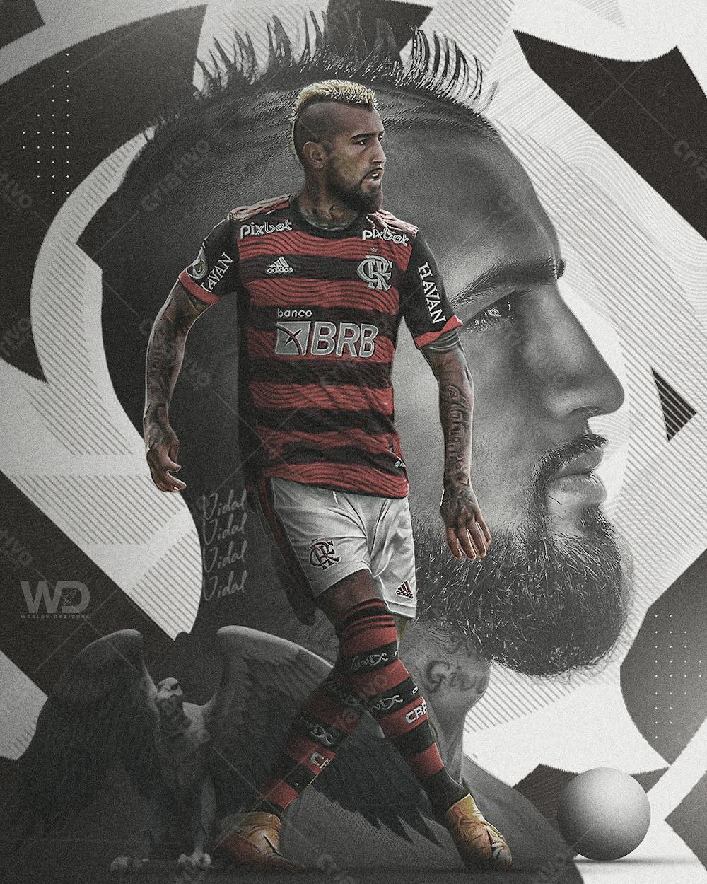 Psd Flyer Flamengo Vidal 