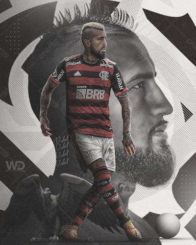 Psd Flyer Flamengo Vidal 