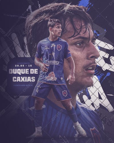 Psd Flyer De Jogo Duque De Caxias