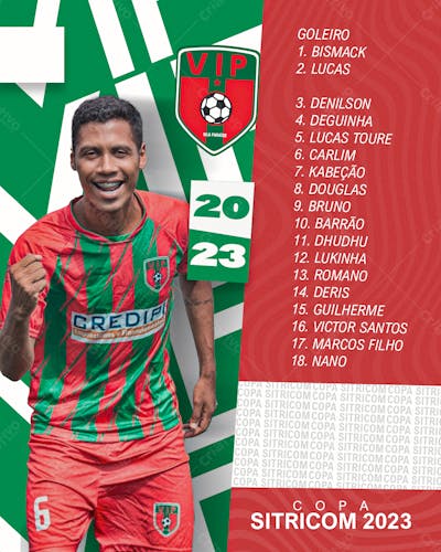 Psd Escalação De Jogo