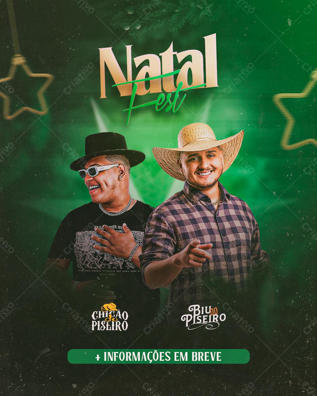 Flyer Natal Fest PSD Editável