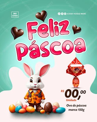 Feliz páscoa ofertas