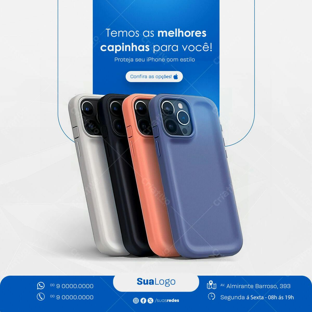 Capinhas para iPhone PSD Editável