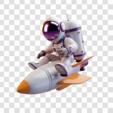 Astronauta 3d png transparente