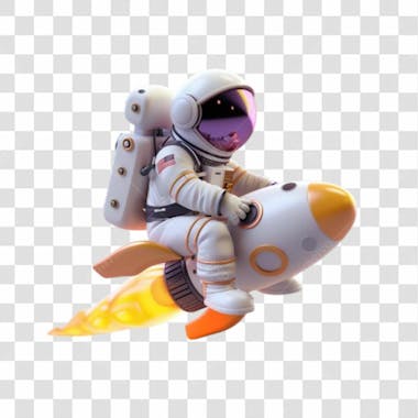 Astronauta 3d png transparente