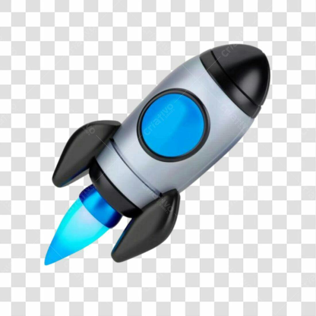 Ícone foguete espacial PNG com fundo transparente