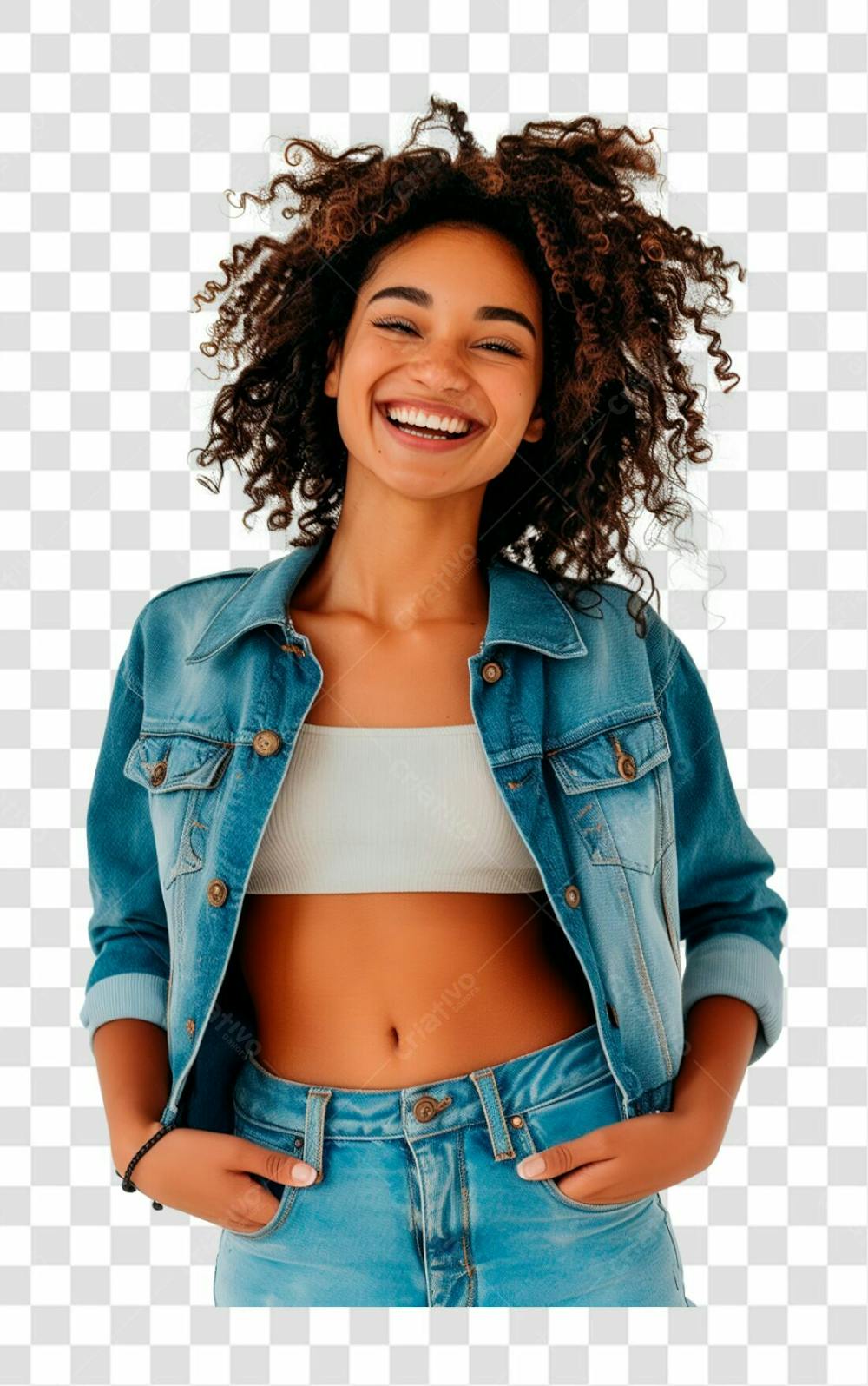 IMAGEM SEM FUNDO | MULHER MORENA
