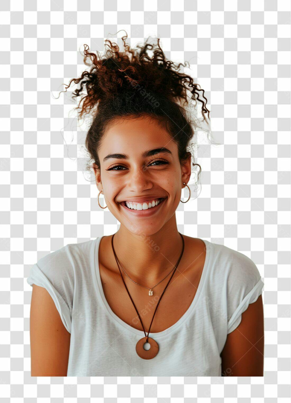 Foto Mulher Sorrindo PNG com fundo transparente