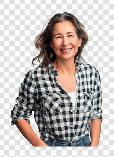 IMAGEM SEM FUNDO | MULHER DE MEIA IDADE