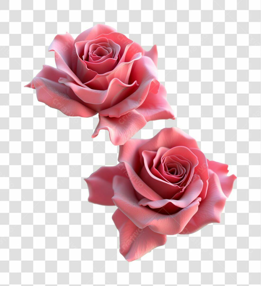Icone Rosas Dia dos Namorados PNG com fundo transparente