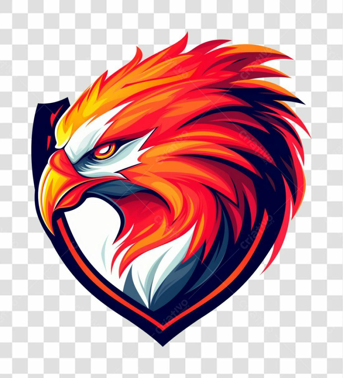 Logotipo Águia Vermelha PNG com fundo transparente